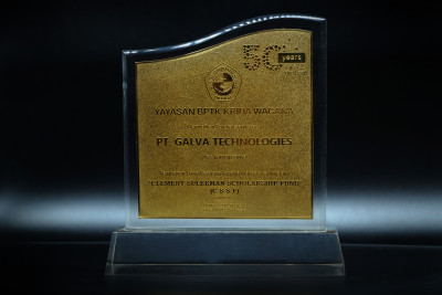 UKRIDA Appreciation Plaque - Clement Suleeman Scholarship Fund